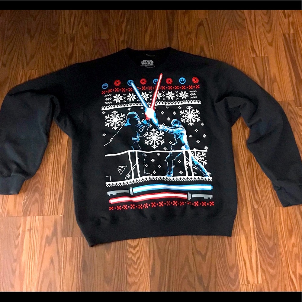 Star Wars Vader Luke Clash Ugly Christmas Sweater